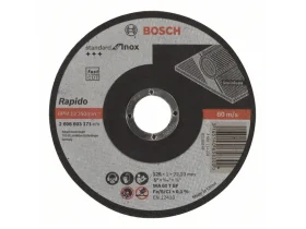 Dělicí kotouč rovný Standard for Inox - Rapido WA 60 T BF, 125 mm, 22,23 mm, 1,0 mm