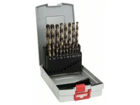 19dílná sada vrtáků do kovu ProBox HSS-Co, DIN 338 (legované kobaltem) 1-10 mm
