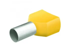 Dvojité dutinky s&nbsp;izol,2x6.0 žlutá/50ks 