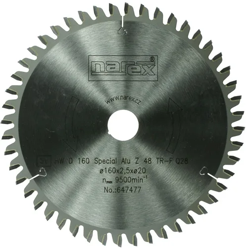 Pilový kotouč Special HW pr.160x2,2xpr.20;48 TFZ Narex (staré kat.č. 00647477) Pilový kotouč Special HW pr.160x2,2xpr.20;48 TFZ Narex (staré kat.č. 00647477)