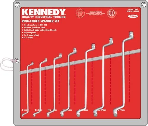 sada klíčů očkových 7díl. 6-19mm KENNEDY sada klíčů očkových 7díl. 6-19mm KENNEDY