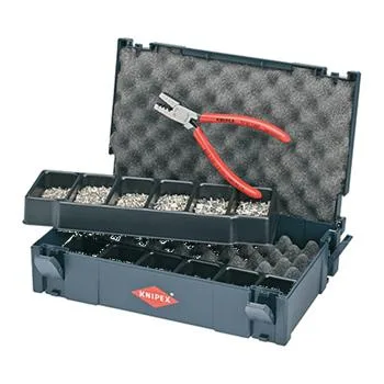 Knipex Souprava kabelových koncovek s kleštěmi 145 mm v boxu Knipex Souprava kabelových koncovek s kleštěmi 145 mm v boxu