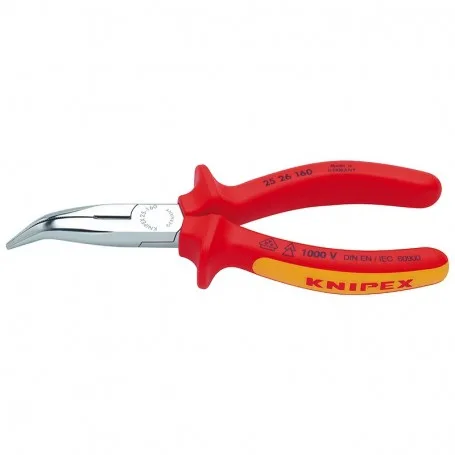 Kleště půlkulaté zahnuté s břity 160 mm 1000 V KNIPEX Kleště půlkulaté zahnuté s břity 160 mm 1000 V KNIPEX