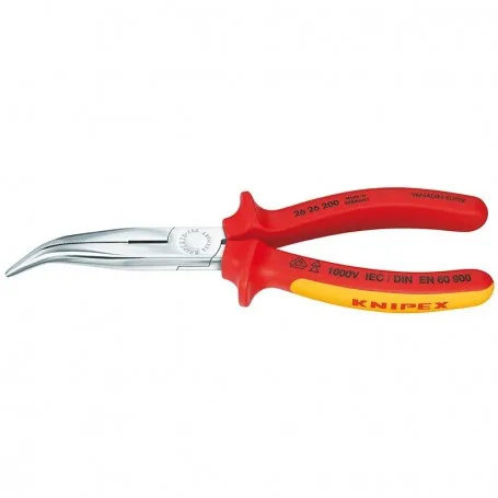 Kleště půlkulaté s břity 200 mm zobákovité 1000V chrom Knipex Kleště půlkulaté s břity 200 mm zobákovité 1000V chrom Knipex