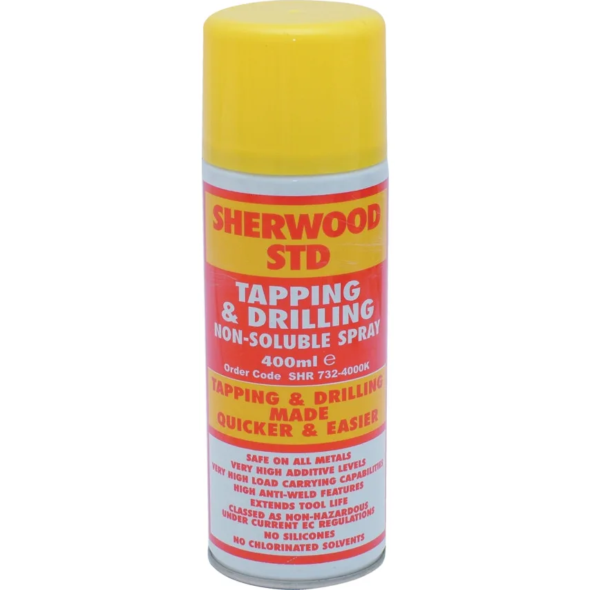 Sprej mazací pro vrtání a závitování 400ml SHERWOOD Sprej mazací pro vrtání a závitování 400ml SHERWOOD