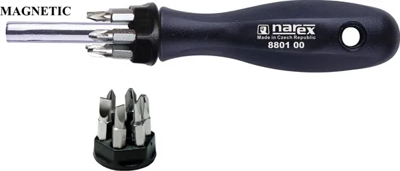 Šroubovák magnetický s nástavci Narex Šroubovák magnetický s nástavci Narex