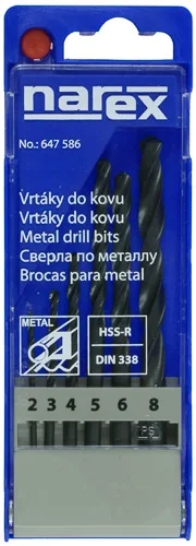 Sada vrtáků do kovu HSS-R 6dílná pr.rozměry 2, 3, 4, 5, 6, pr.mm (staré kat.č. 00647586) Sada vrtáků do kovu HSS-R 6dílná pr.rozměry 2, 3, 4, 5, 6, pr.mm (staré kat.č. 00647586)