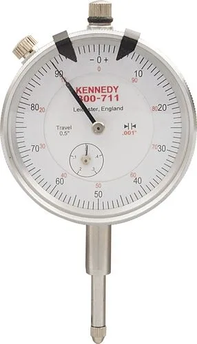 Úchylkoměr číselnikový pr. 58mm / 0,5" / 0-100 / 0,001" Kennedy s plunžrem