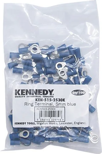 oko kabelové 5mm modré KENNEDY (100ks) a