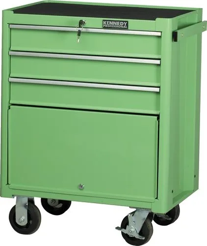 GREEN 3 DRAWER PROFESSIONAL ROLLER CABINET GREEN 3 DRAWER PROFESSIONAL ROLLER CABINET