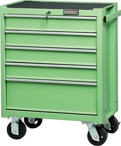 GREEN 5 DRAWER PROFESSIONAL ROLLER CABINET GREEN 5 DRAWER PROFESSIONAL ROLLER CABINET