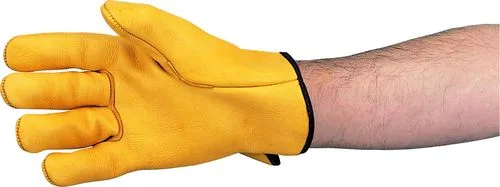 YELLOW COWHIDE LINED DRIVERS GLOVES SIZE 10 a