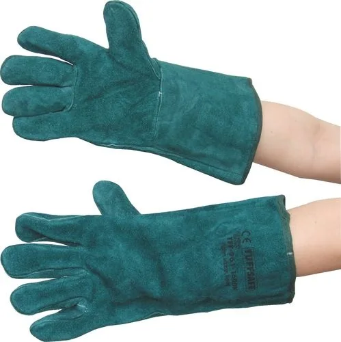 PAIR GREEN LINED GAUNTLETS PAIR GREEN LINED GAUNTLETS