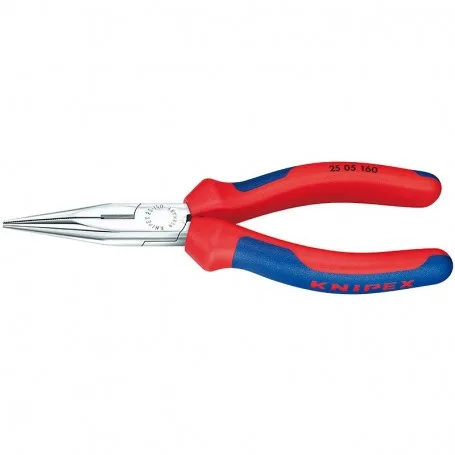 kleště půlkulaté zaoblené rovné s ostřím chrom 160mm KNIPEX 2505160 kleště půlkulaté zaoblené rovné s ostřím chrom 160mm KNIPEX 2505160