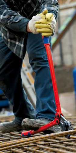 kleště štípací na svorníky a&nbsp;dráty 910mm / 9-13mm štíp.pákové 7172910 KNIPEX a