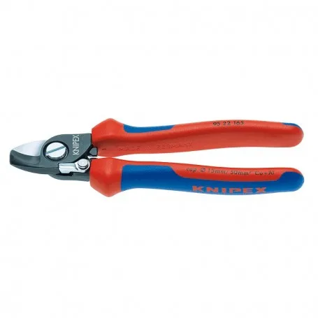 nůžky na kabely 165mm s otevírací pružinou KNIPEX 9522165 