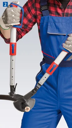 Nůžky na kabely do 38mm teleskopické 540-770mm Knipex b
