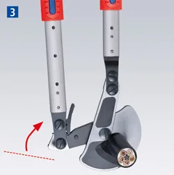 Nůžky na kabely do 38mm teleskopické 540-770mm Knipex c