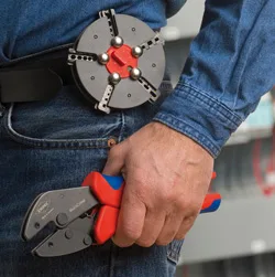 kleště lisovací s výměnným zásobníkem KNIPEX Multi Crimp d