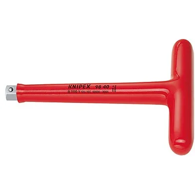 T Rukojeť příčná 165mm 1000V s vněj.čtyřhranem 1/2" Knipex T Rukojeť příčná 165mm 1000V s vněj.čtyřhranem 1/2" Knipex