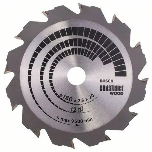 pil.kotouč  160/2.6/16mm 12z., constr.w.