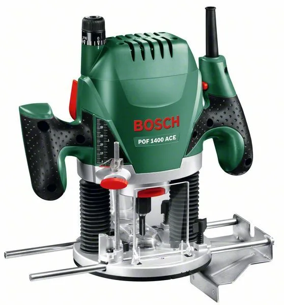 frézka horní POF 1400 ACE BOSCH 1400W zdvih 55mm kleštiny kufr