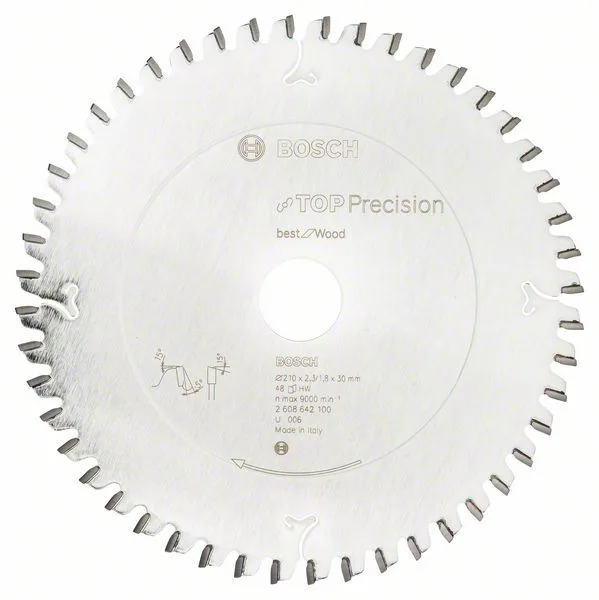 Pilový kotouč do okružních pil Top Precision Best for Wood 210 x 30 x 2,3 mm, 48 Pilový kotouč do okružních pil Top Precision Best for Wood 210 x 30 x 2,3 mm, 48