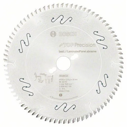 Pilový kotouč do okružních pil Top Precision Best for Laminated Panel Abrasive 250 x 30 x 3,2 mm, 80