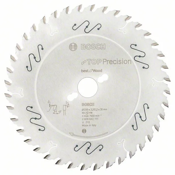 Pilový kotouč do okružních pil Top Precision Best for Wood 250 x 30 x 3,2 mm, 40