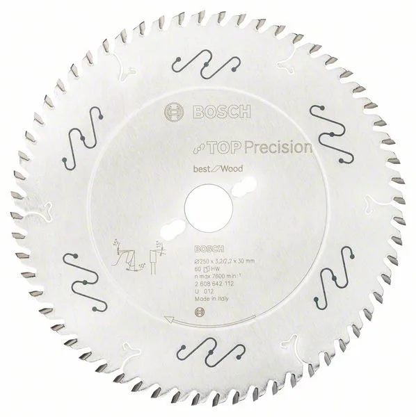 Pilový kotouč do okružních pil Top Precision Best for Wood 250 x 30 x 3,2 mm, 60