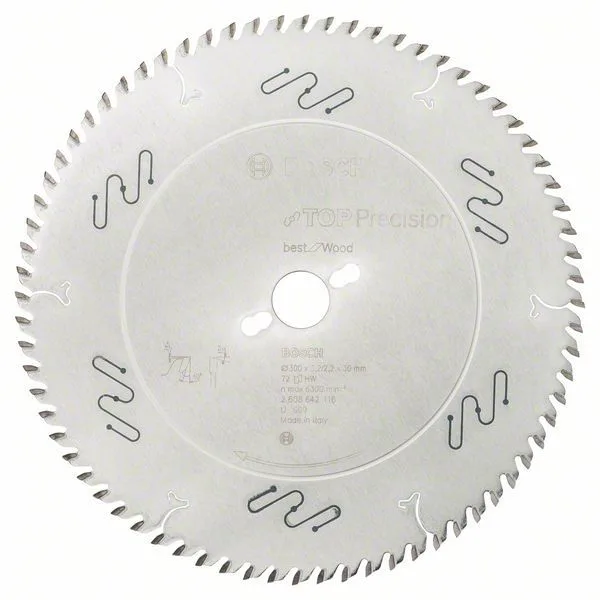 Pilový kotouč do okružních pil Top Precision Best for Wood 300 x 30 x 3,2 mm, 72