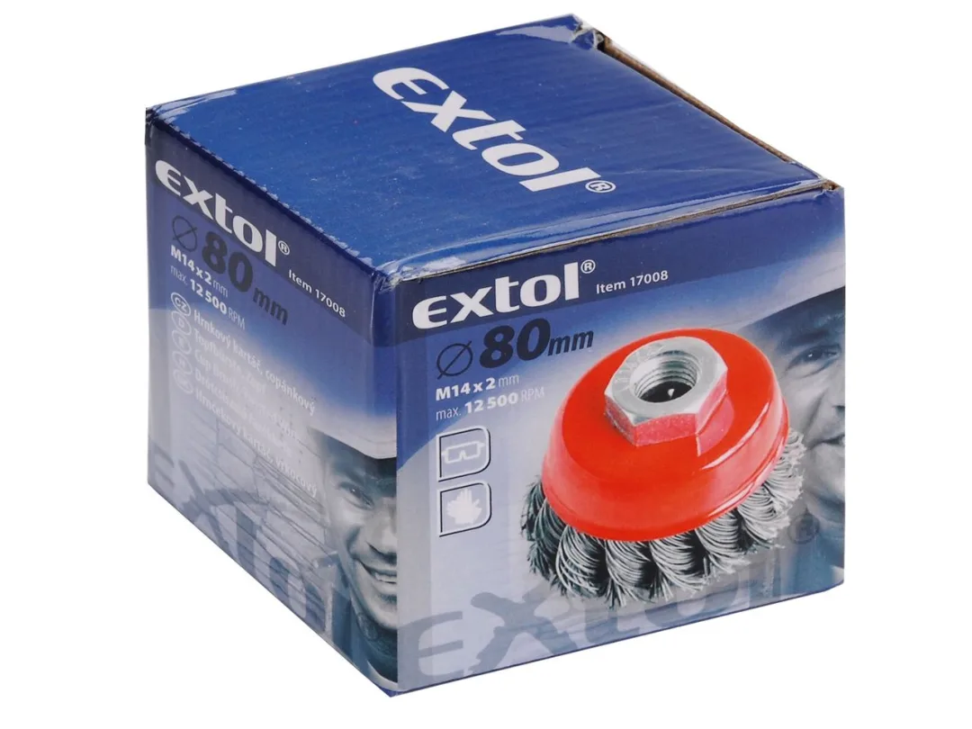 kartáč cop. 65x0,5xM14 Extol a
