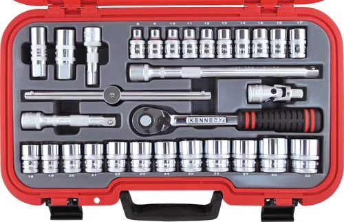 METRIC 30PC KEN-GRIP SOCKET SET 1/2" SQ DR METRIC 30PC KEN-GRIP SOCKET SET 1/2" SQ DR