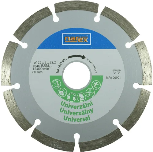 Kotouč diamantový řezný pr.UNIVERSAL; RK DIA pr.125/22,2 U (staré kat.č. 00647505) Kotouč diamantový řezný pr.UNIVERSAL; RK DIA pr.125/22,2 U (staré kat.č. 00647505)