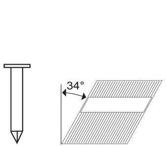 Hřebíky Typ RN O 3,33 × 70 mm (2 500 ks) Hřebíky Typ RN O 3,33 × 70 mm (2 500 ks)
