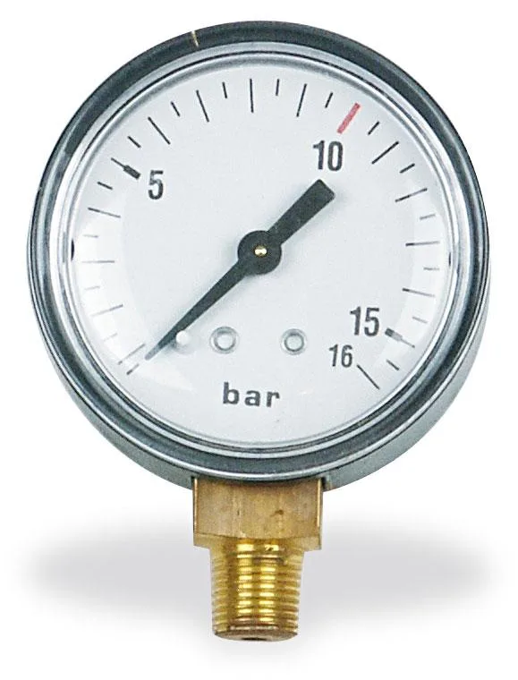 Manometr O 63 mm - 1/4" (zadní vývod) 15 bar Manometr O 63 mm - 1/4" (zadní vývod) 15 bar