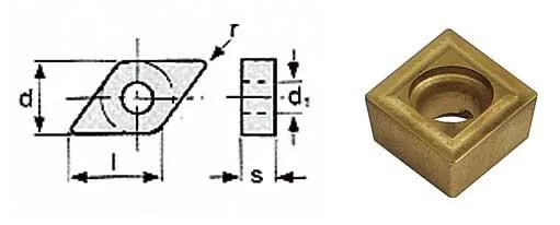 Břitové destičky C/80°, 5 ks Břitové destičky C/80°, 5 ks