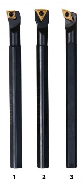 Vnitřní soustružnické nože HM 10 mm, sada - 3 ks Vnitřní soustružnické nože HM 10 mm, sada - 3 ks