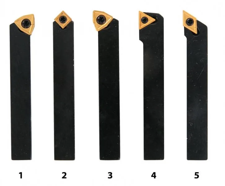 Soustružnické nože HM 10 mm, sada - 5 ks Soustružnické nože HM 10 mm, sada - 5 ks