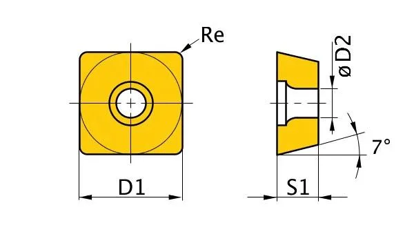 Břitové destičky S/90°, 5 ks Břitové destičky S/90°, 5 ks