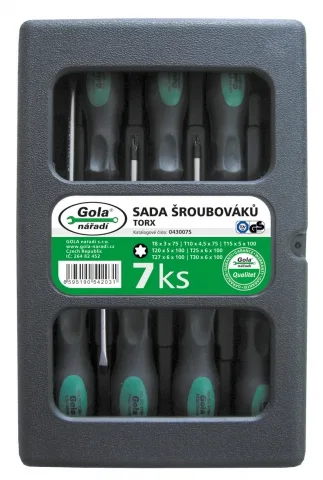 sada šroub.TORX 7díl. GOLA sada šroub.TORX 7díl. GOLA