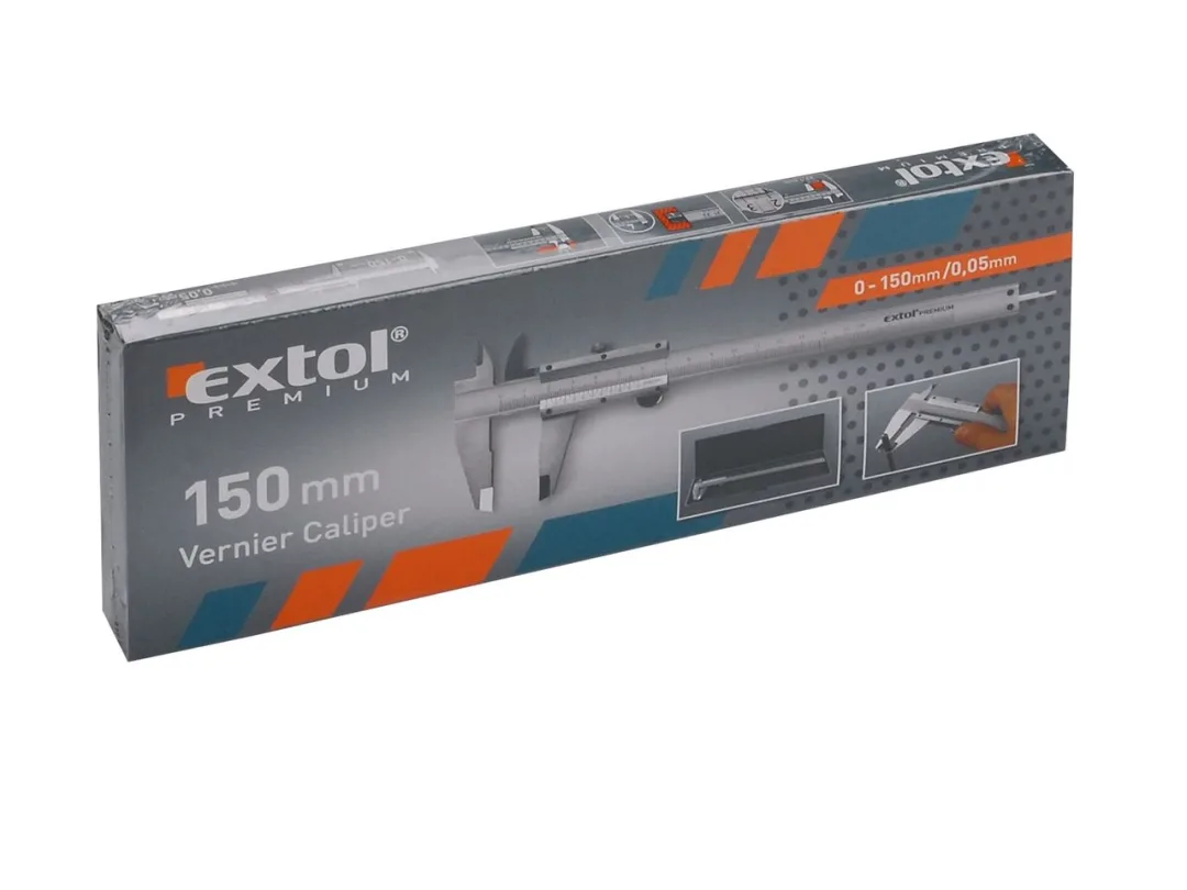 pos.měřidlo 150 kovové Extol PREMIUM a