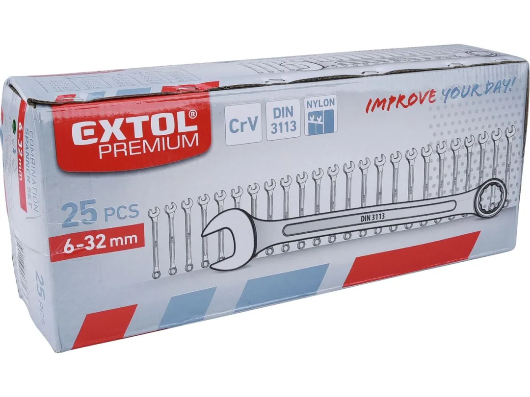 sada klíčů očpl.6-32mm 25díl. EXTOL PREMIUM b