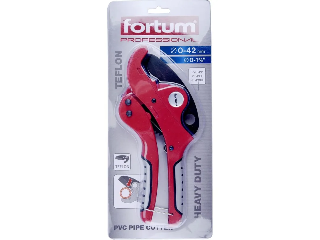 nůžky na plastové trubky, Ř0-42mm, trojúhel.břit - FORTUM c