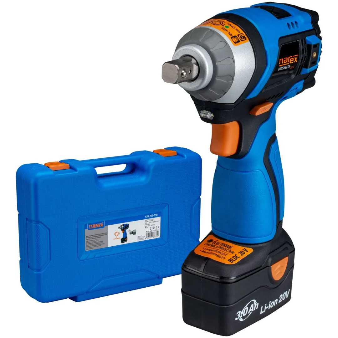 aku utahovák 1/2" rázový ASR 203-3SB; 20V; 2x 3,0 Ah Li-Ion NAREX aku utahovák 1/2" rázový ASR 203-3SB; 20V; 2x 3,0 Ah Li-Ion NAREX
