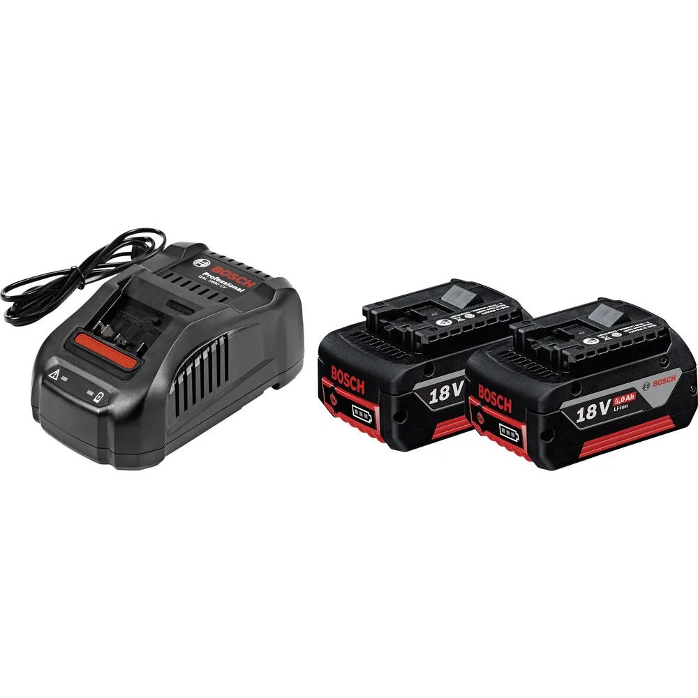 2x GBA 18V 5,0Ah aku. + GAL 1880CV nab. 2x GBA 18V 5,0Ah aku. + GAL 1880CV nab.