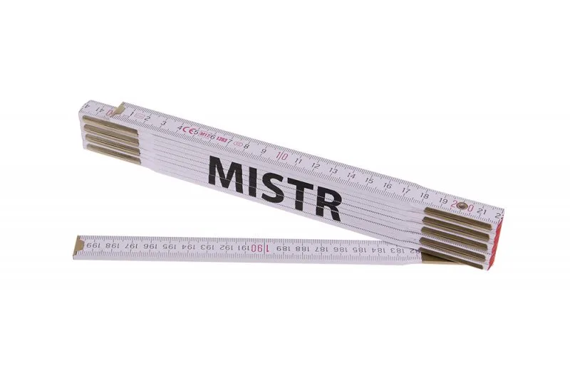 Skládací 2m MISTR (PROFI,bílý,dřevo) Skládací 2m MISTR (PROFI,bílý,dřevo)