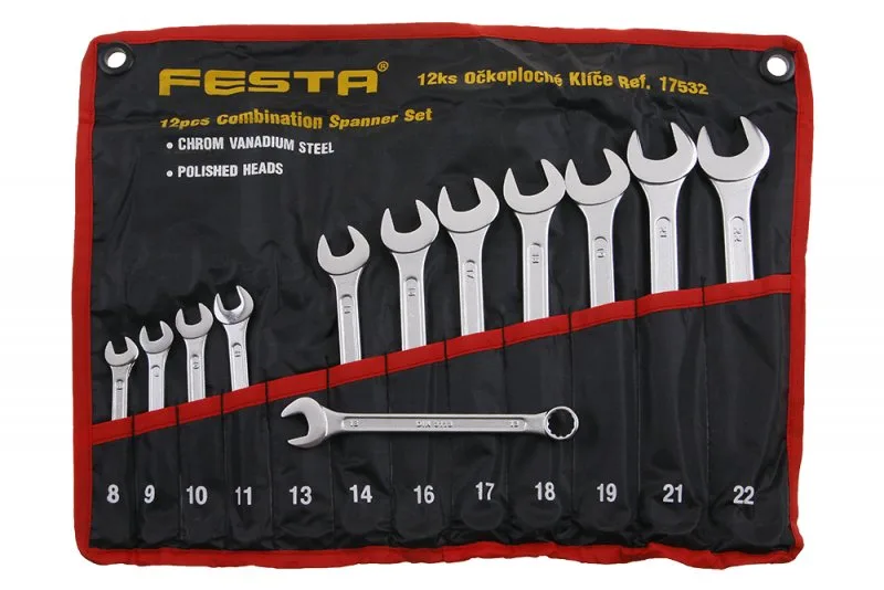 Sada očkoploché klíče 12ks 8-22mm FESTA