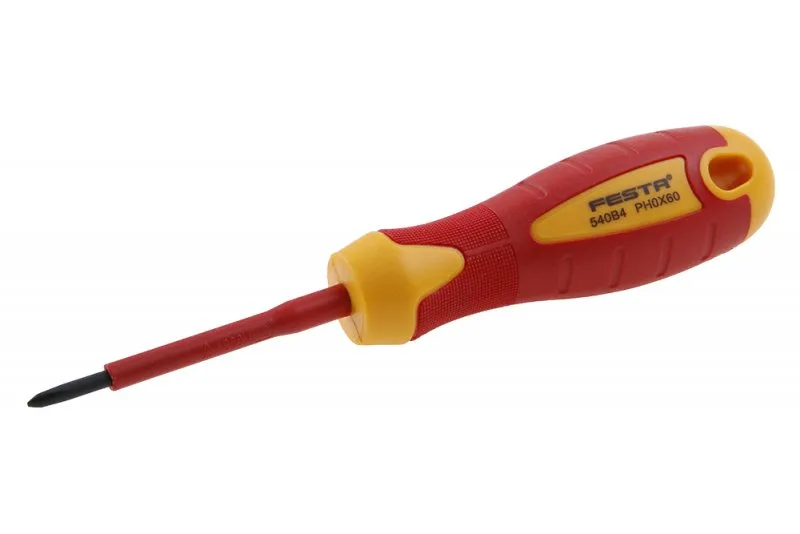 šroubovák PH0x60mm,VDE 1000V elektro FESTA šroubovák PH0x60mm,VDE 1000V elektro FESTA