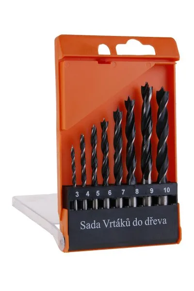 Sada vrtáků do dřeva 3-10mm Sada vrtáků do dřeva 3-10mm